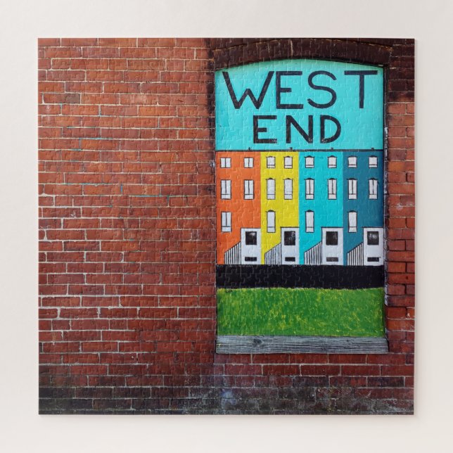 west end city wall art jigsaw puzzle (Vertical)