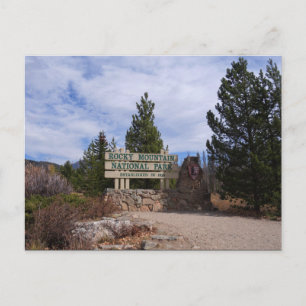 West Entrance Rocky Mountain National Park Postcard