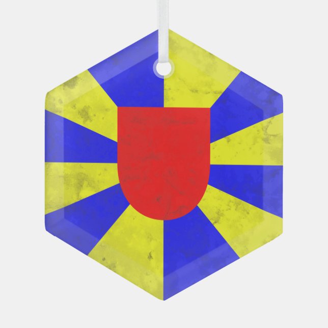 West Flanders Glass Tree Decoration (Front)