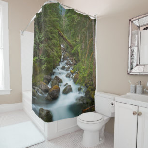 West Fork Foss River Shower Curtain