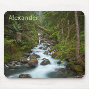 West Fork Foss River Washington Mouse Mat