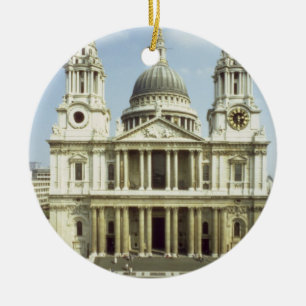 West front of St. Paul's Cathedral, designed by Si Ceramic Tree Decoration