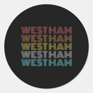 West Ham Classic Round Sticker
