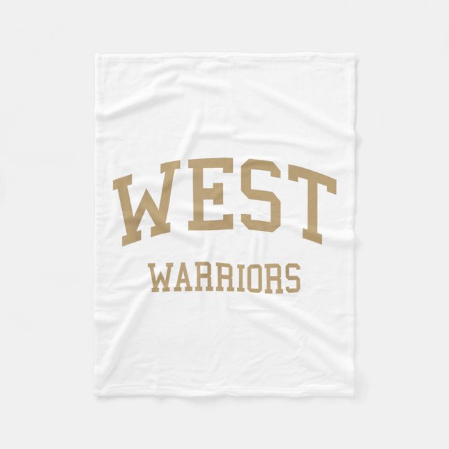 West High School Hs Torrance Ca Retro Sports  Fleece Blanket (Front)