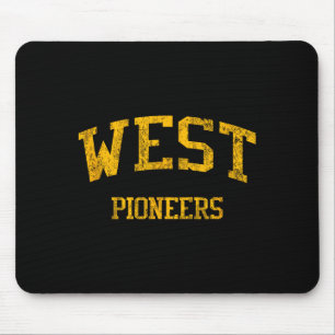 West High School Hs Wichita Ks Vintage Srts Mouse Mat