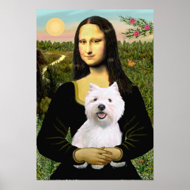 West Highland Terrier 2 - Moan Lisa Poster (Front)