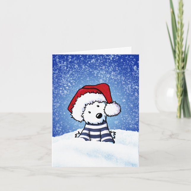 West Highland Terrier Christmas Card (Front)