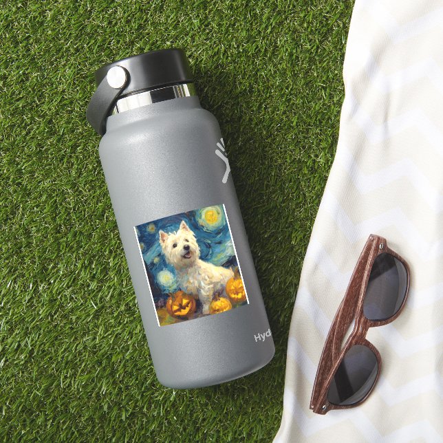 West Highland Terrier Cute Dog Halloween Jack O La (HydroFlask Insitu)