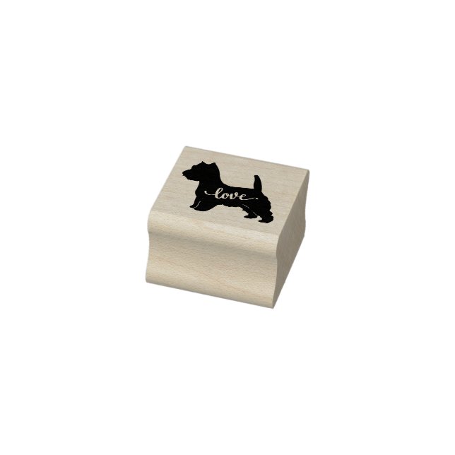 West Highland Terrier Dog Breed Love Rubber Stamp (Stamp)
