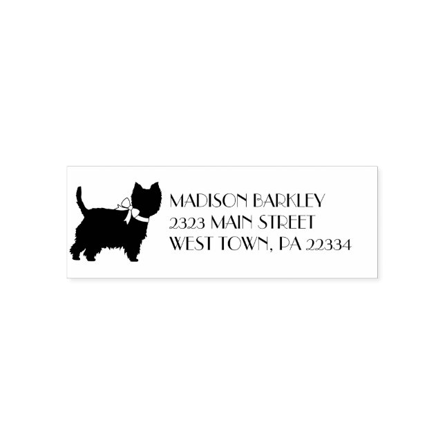 West Highland Terrier Dog Puppy Self-inking Stamp (Design)