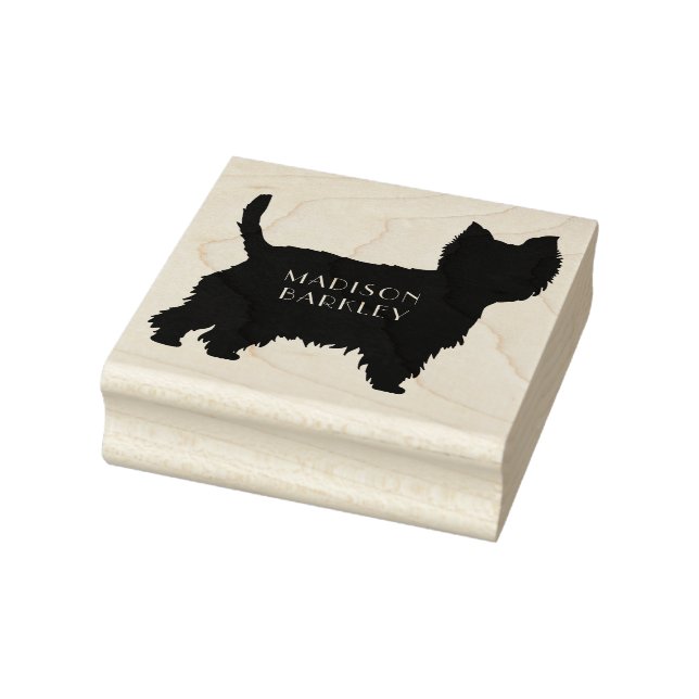 West Highland Terrier Dog Puppy Westie Rubber Stamp (Stamp)