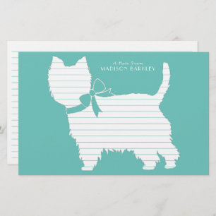 West Highland Terrier Dog Puppy Westie Stationery