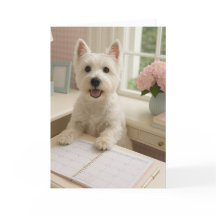 West Highland Terrier Greeting Card - Blank