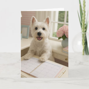 West Highland Terrier Greeting Card - Blank