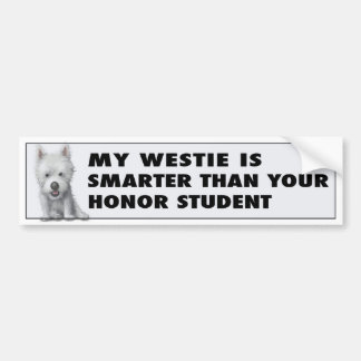 West Highland Terrier Honour Bumper Sticker