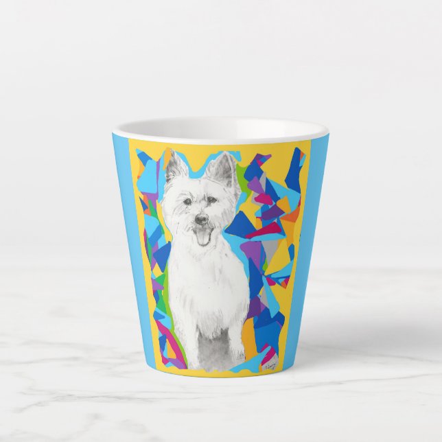 West Highland Terrier Latte Mug (Front)