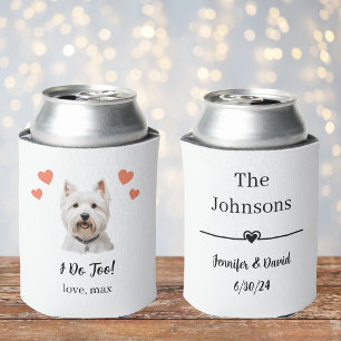 West Highland Terrier Pet Wedding Can Cooler