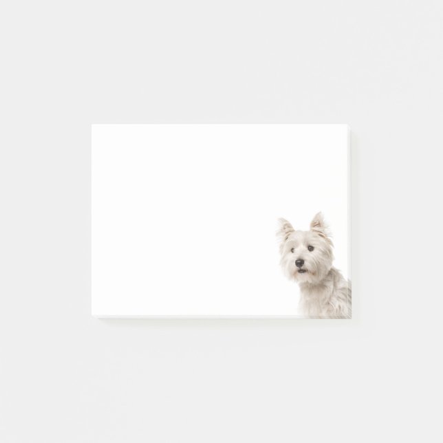 West Highland Terrier Puppy Dog Love Post-it Notes (Front)