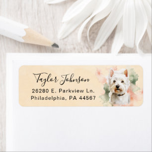 West Highland Terrier Return Address Label