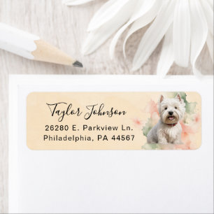 West Highland Terrier Return Address Label