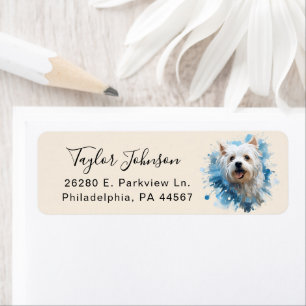 West Highland Terrier Return Address Label