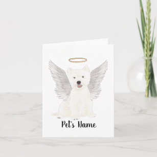 West Highland Terrier Sympathy Memorial Card