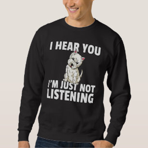 West Highland Terrier  Westie Dog Sweatshirt