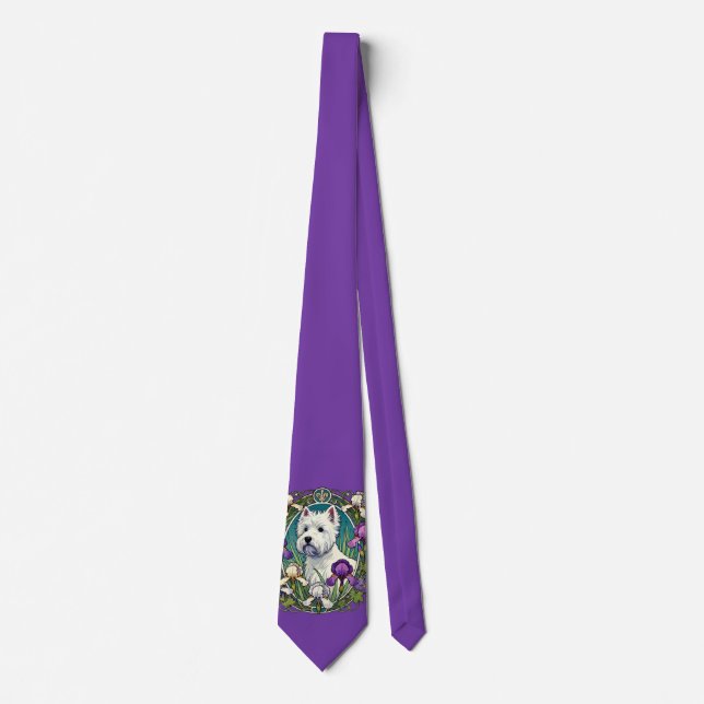 West Highland Terrier Westie                       Tie (Front)