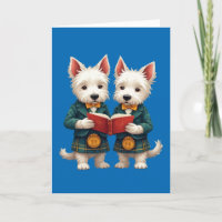 West Highland Terriers Burns Supper Reading Poetry