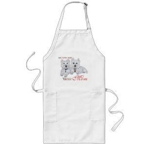 West Highland Terriers Mother's Day Long Apron