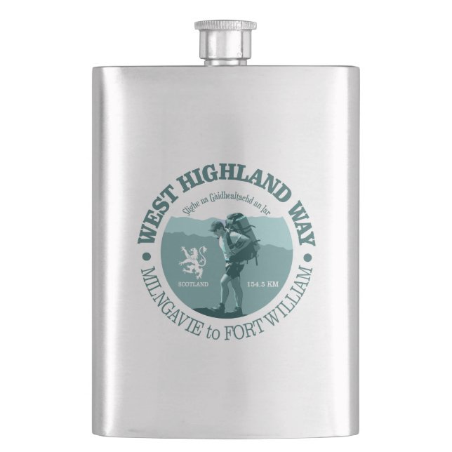 West Highland Way Hip Flask (Front)