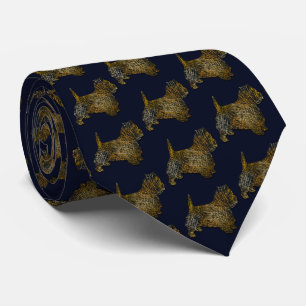 West Highland Westie Silhouette Halloween Black Tie