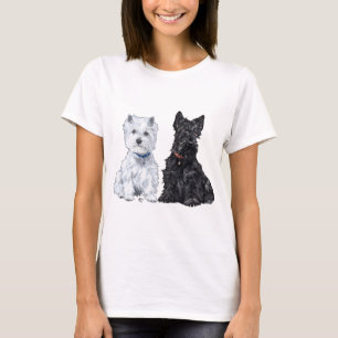 West Highland White & Scottish Terriers T-Shirt