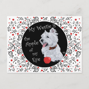West Highland White Terrier Apple of my Eye Postcard