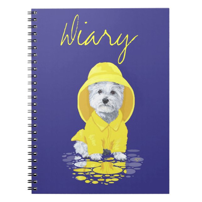 West Highland White Terrier April Showers Notebook (Front)
