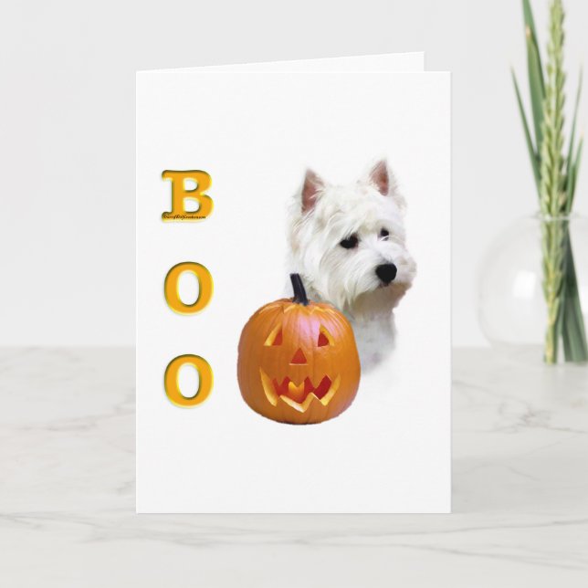 West Highland White Terrier Boo Card (Front)