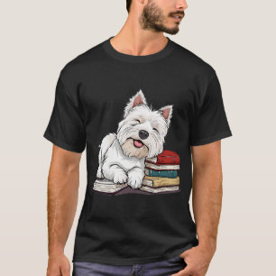 West Highland White Terrier Books Dog Breed Westie T-Shirt