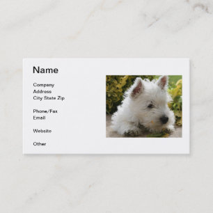 West Highland White Terrier Business Card