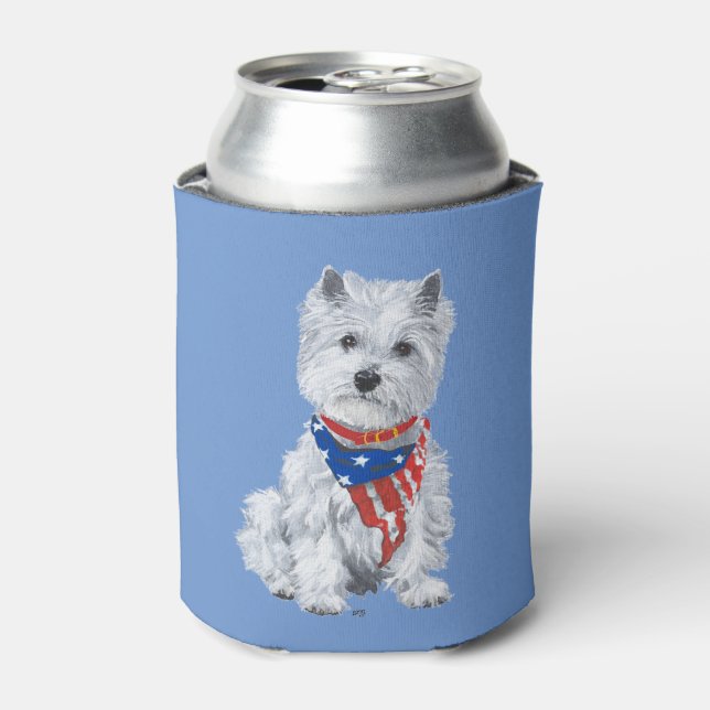 West Highland White Terrier Can Cooler (Can Front)