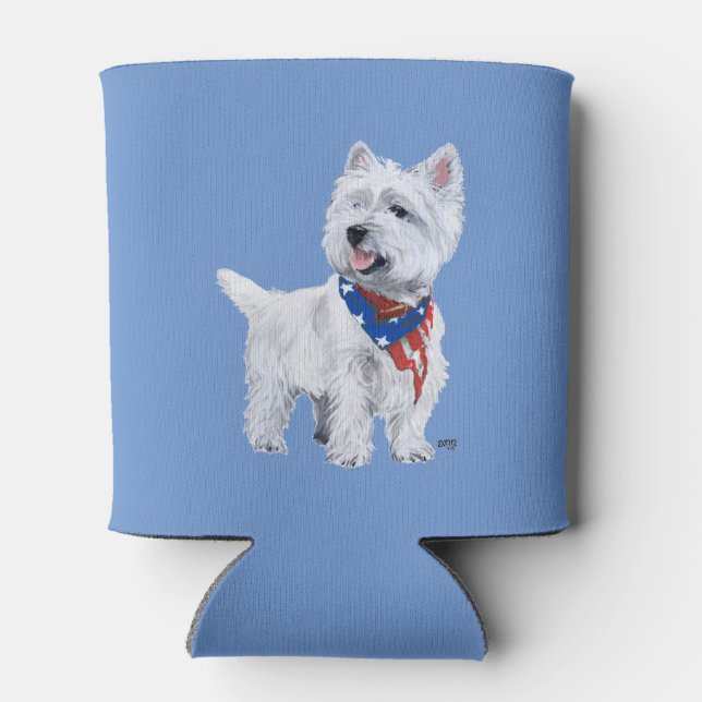 West Highland White Terrier Can Cooler (Back)
