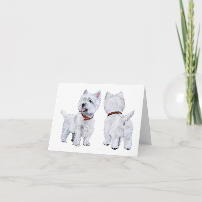 West Highland White Terrier Card (Front)