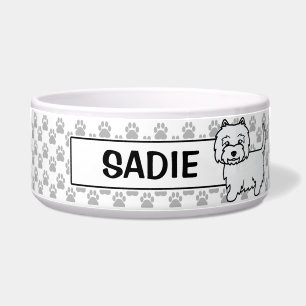 West Highland White Terrier Cartoon Dog