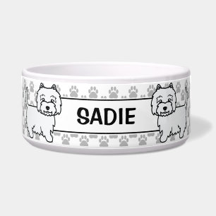 West Highland White Terrier Cartoon Dog