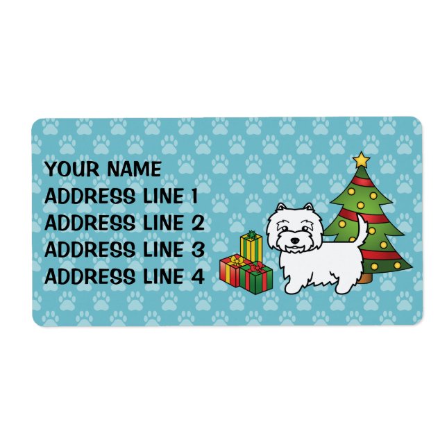West Highland White Terrier Christmas (Front)