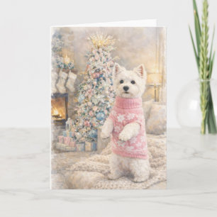 West Highland White Terrier Christmas Card