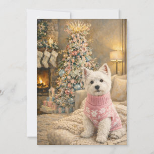 West Highland White Terrier Christmas Card