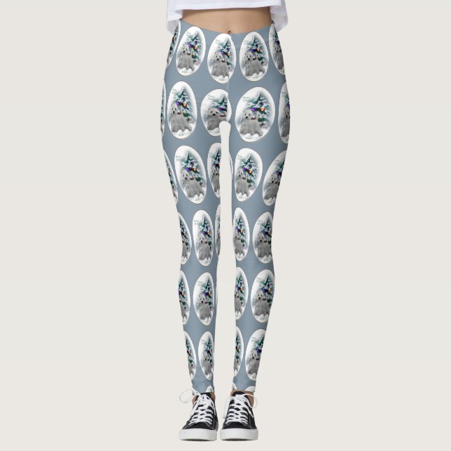 West Highland White Terrier Christmas  Leggings (Front)