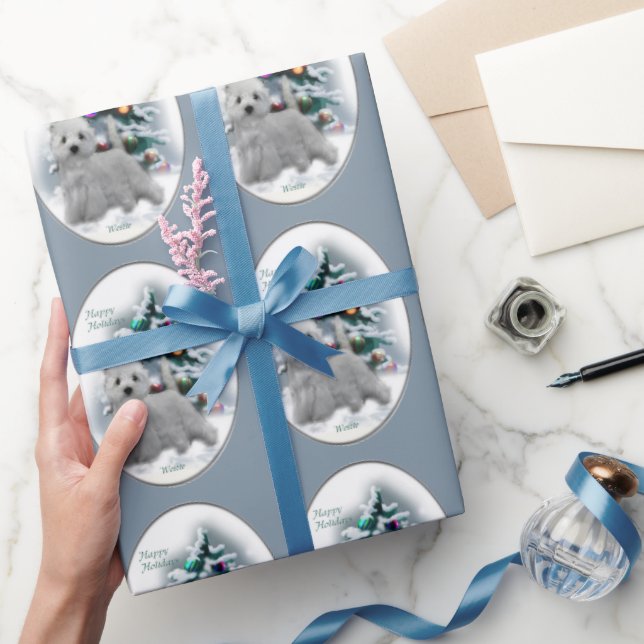 West Highland White Terrier Christmas Wrapping Paper (Gifting)