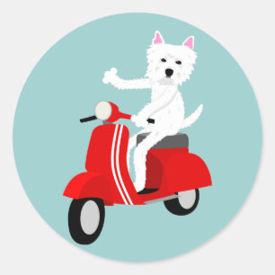 West Highland White Terrier Classic Round Sticker