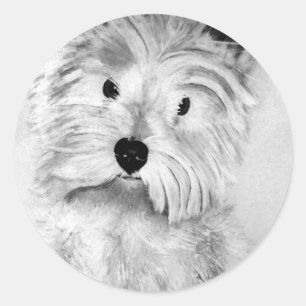 West Highland White Terrier Classic Round Sticker